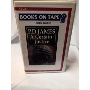 Pd James A Certain Justice Books On Tape